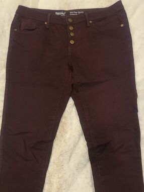 Mossimo Supply Co. Skinny Jeans in Deep Plum